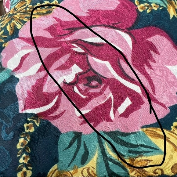 Vintage Victoria’s Secret Gold Label Floral Lace Chemise Slip Nightie Teal Med - Picture 14 of 15